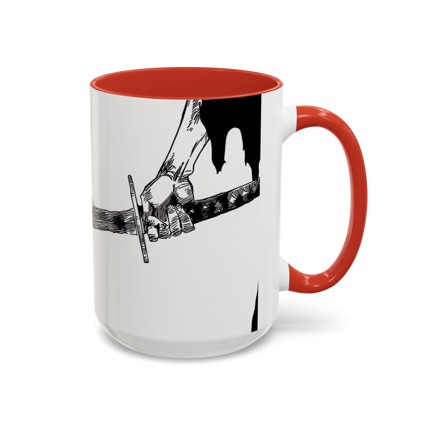 Bankai, Accent, Coffee, Mug, (11, 15oz), bleach, yamamoto, old man, head captain, fire, sword, katana, anime, shonen, manga, 