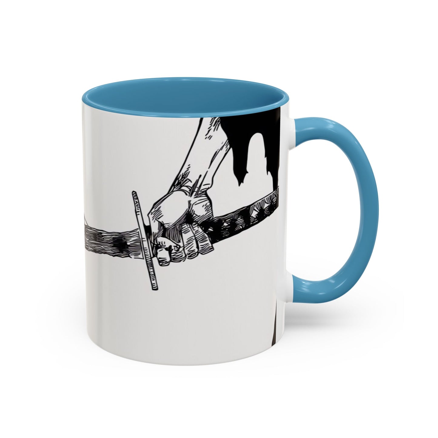 Bankai, Accent, Coffee, Mug, (11, 15oz), bleach, yamamoto, old man, head captain, fire, sword, katana, anime, shonen, manga, 