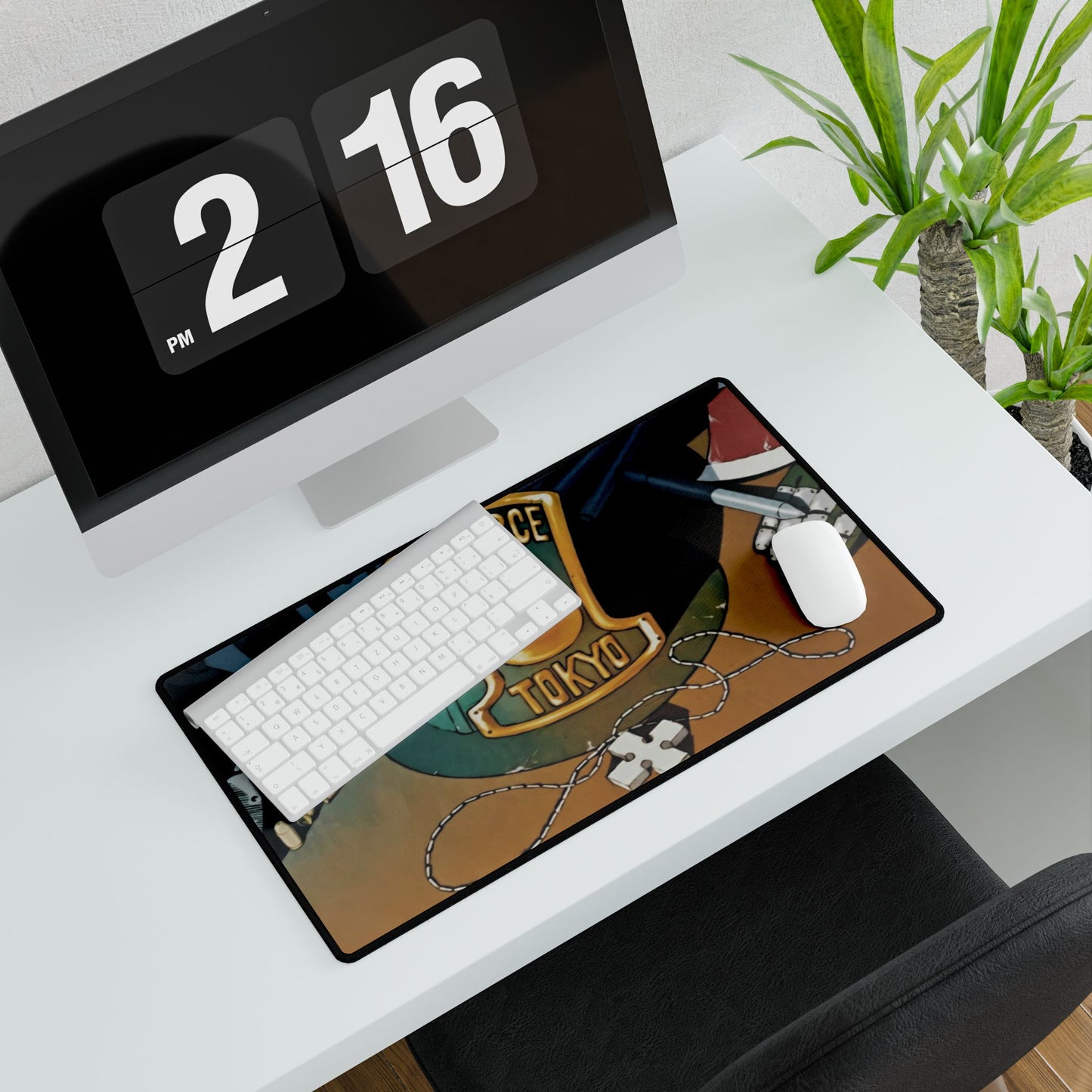 Fire force 8 Tokyo, Desk, Mat,  Anime Gaming Mat - Extended Size - Emblem Design - Manga Fan Gift