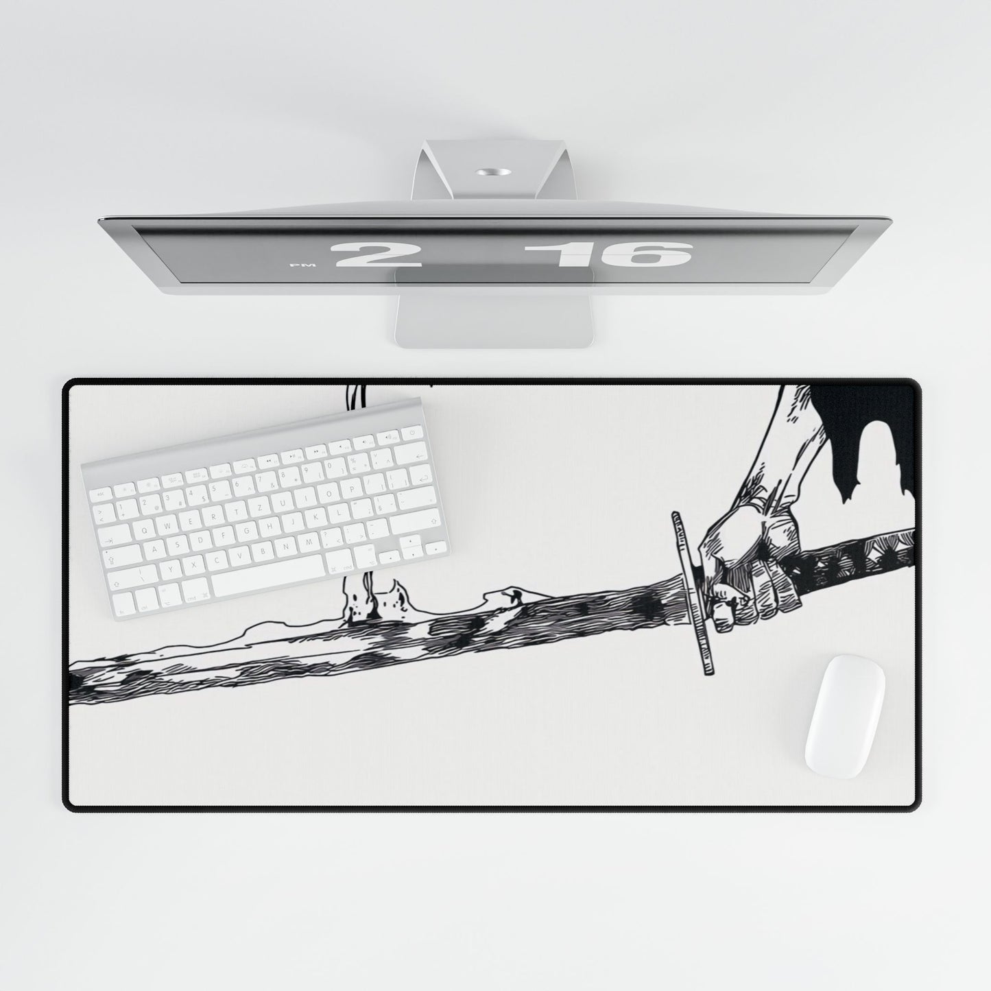Bankai, Desk Mats, bleach, yamamoto, old man, head captain, fire, zanka, no, tachi, sword, katana, anime, shonen, manga, accessories