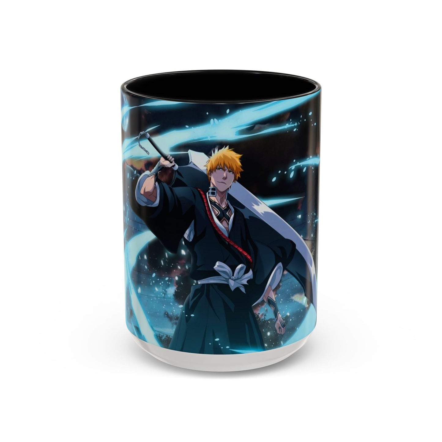 Ichigo, Kurosaki, Accent, Coffee, Mug, (11, 15oz),  Bleach, anime, manga, shonen, soul, reaper, rukia, kuchiki, bankai, kenpachi, yoruichi