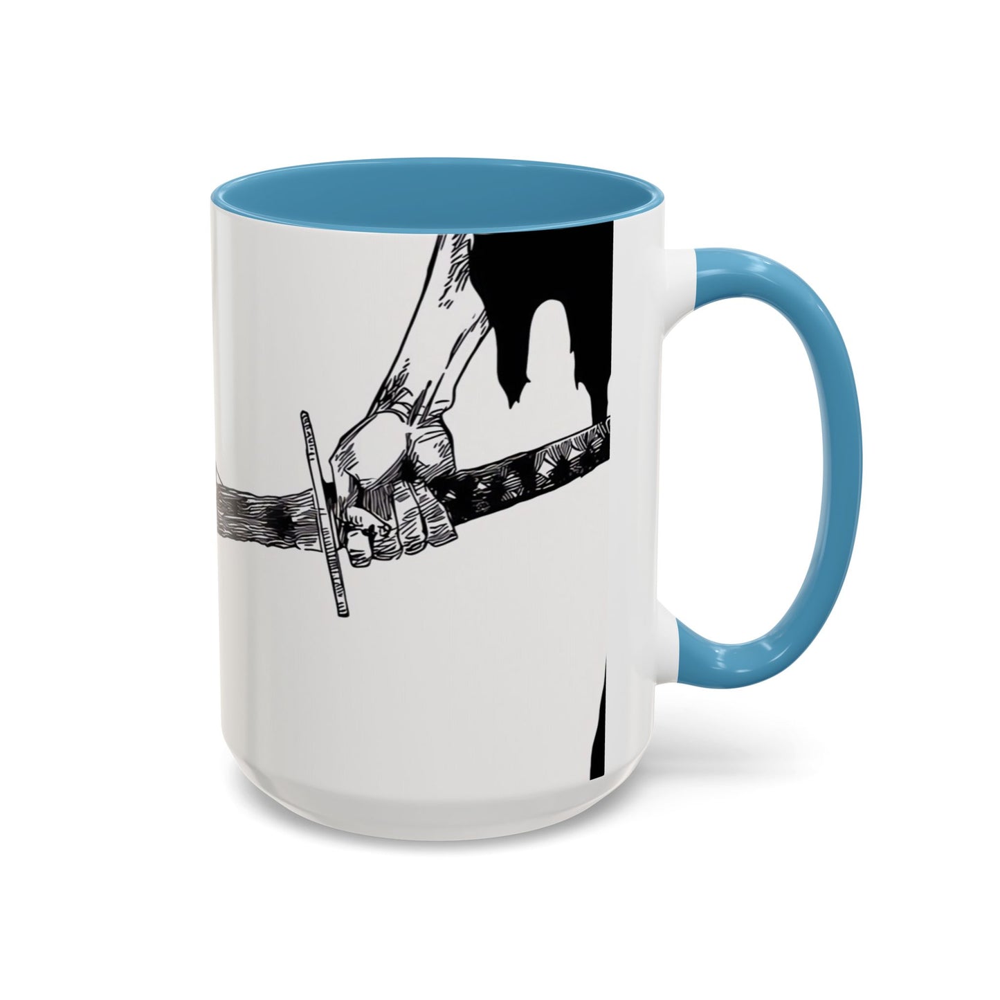 Bankai, Accent, Coffee, Mug, (11, 15oz), bleach, yamamoto, old man, head captain, fire, sword, katana, anime, shonen, manga, 