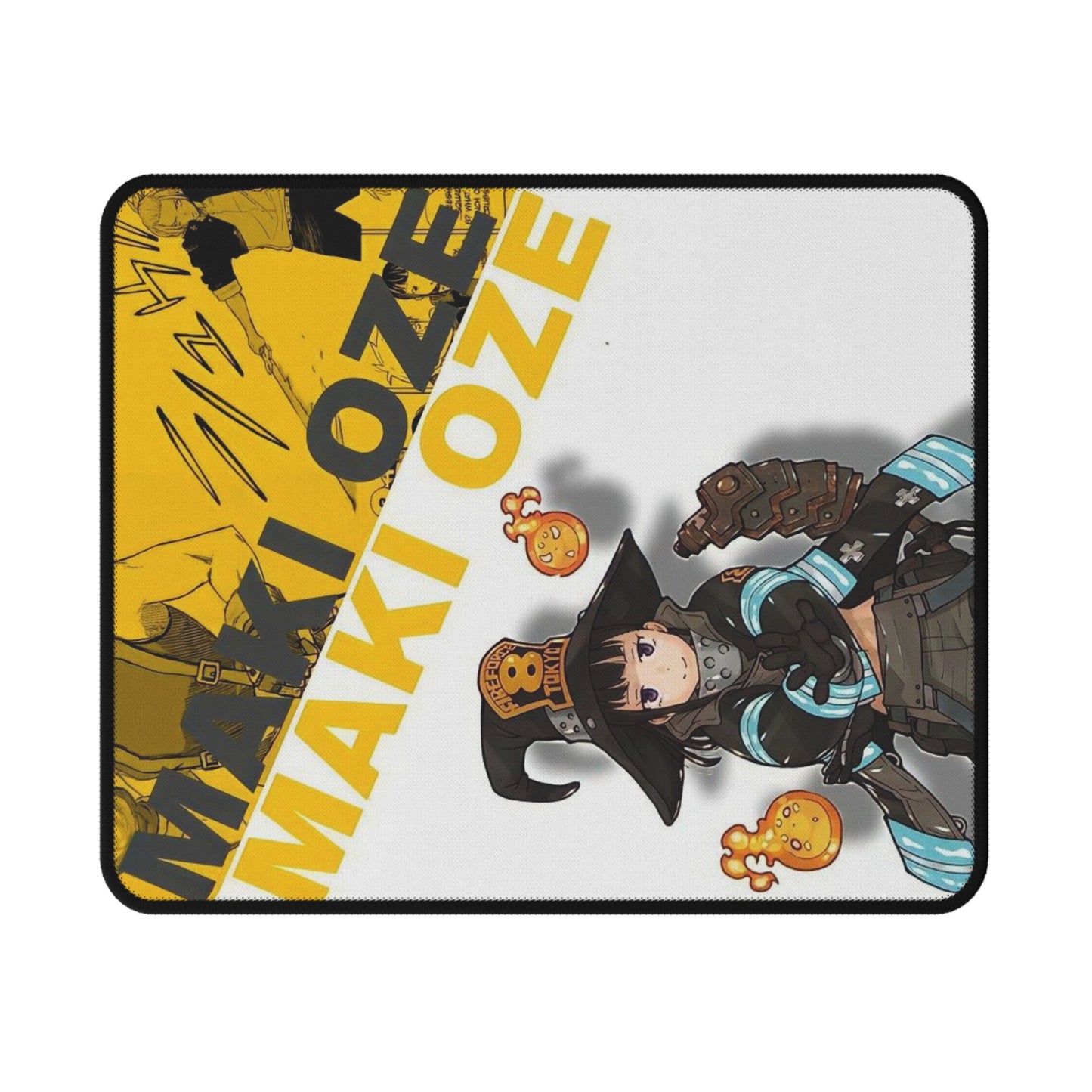 Maki Oze Gaming Mouse Pad - Fire Force Non-Slip Mat, Anime Character Desk Pad, Manga Gaming Accessory, Otaku Gift