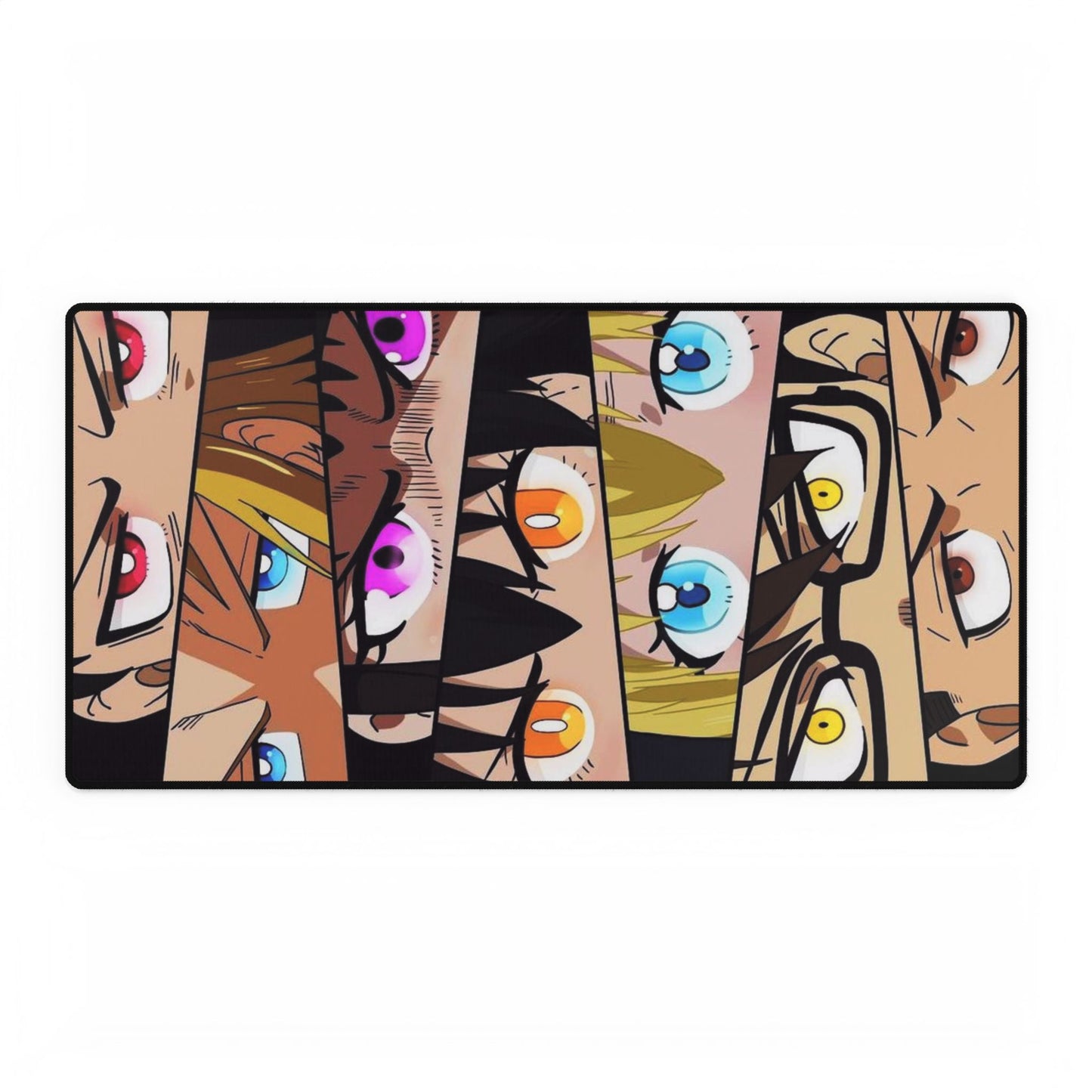 Fire Force Eye Collage Desk Mat - Anime Gaming Mat - Extended Size - Shinra, Arthur, Tamaki, Benimaru - Manga Fan Gift