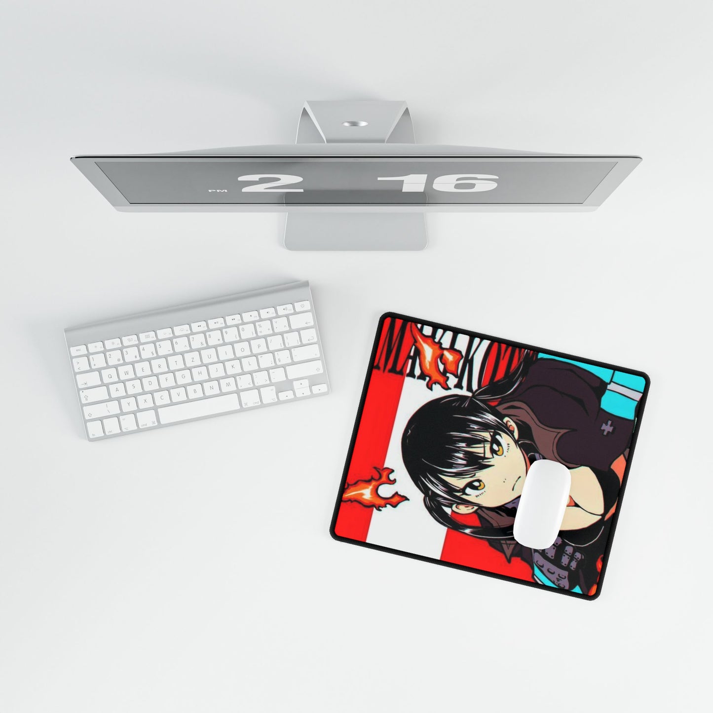 Tamaki Kotatsu Desk Mat - Fire Force Anime Mousepad - Lucky Lure Design - Extended Size Gaming Mat - Manga Fan Gift, Anime-Inspired Desk Mat