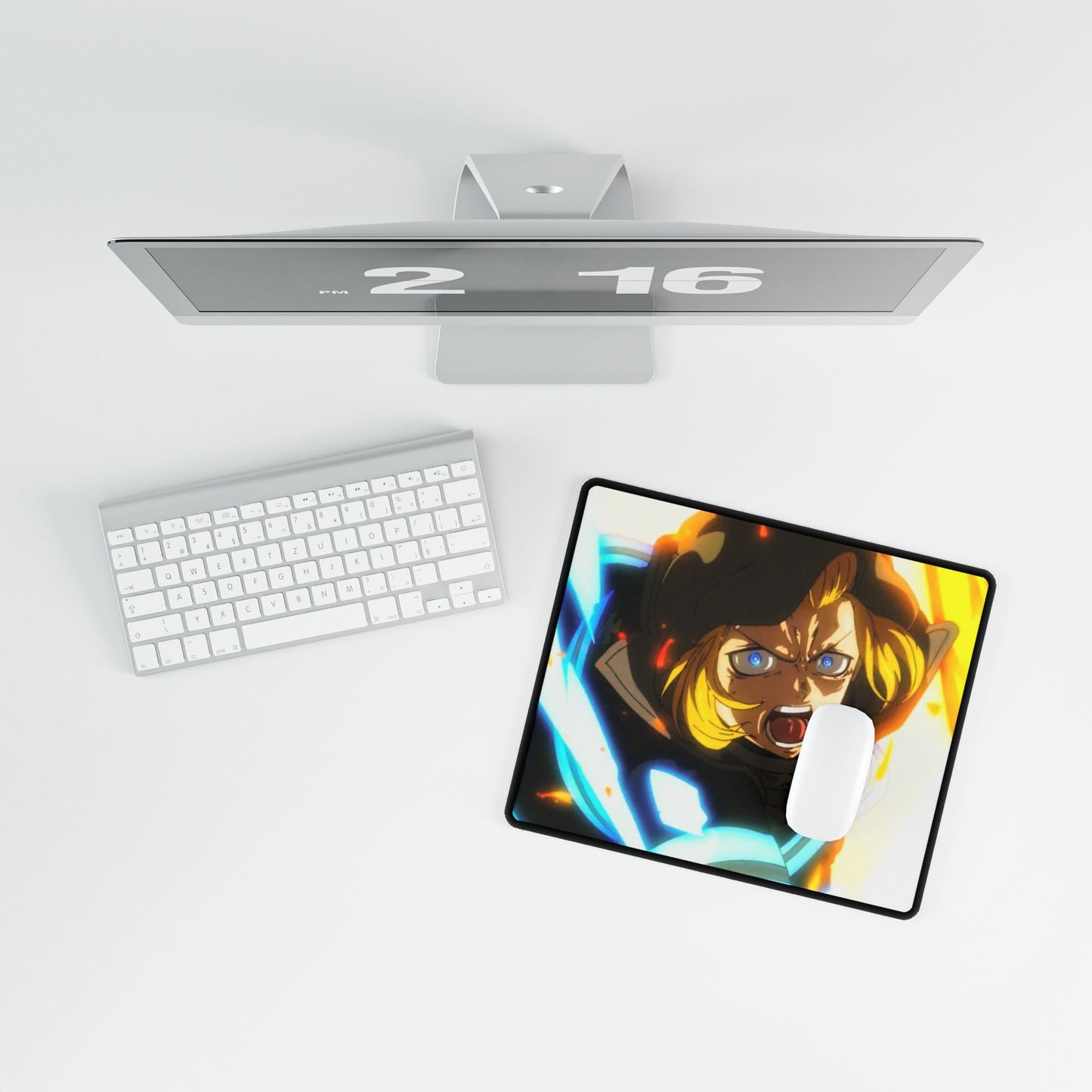 Arthur Boyle "Excalibur" Desk Mat - Fire Force Anime Keyboard Pad, Knight King Gaming Mat, Manga Desk Decor, Otaku Gift