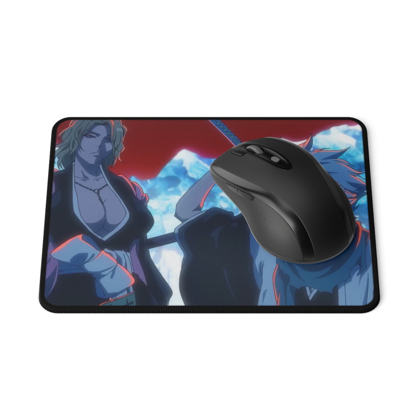 Anime Bleach Non-Slip Gaming Mouse Pad, Hitsugaya & Matsumoto Design, Soul Reaper Society Gift, Ice Hollow Manga Mat, Ichigo Toshiro