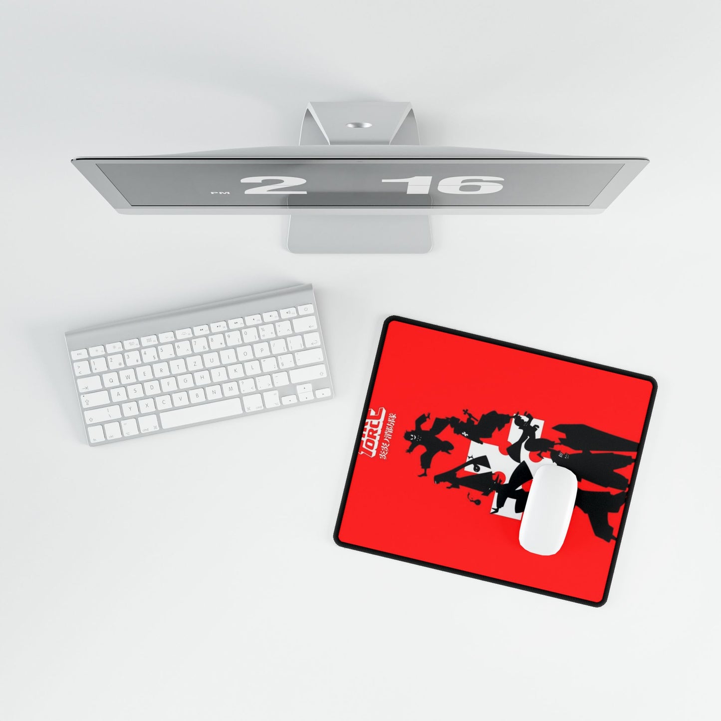 Fire Force Silhouette Desk Mat - Anime Keyboard Pad, Company 8 Desk Mat, Manga Gaming Accessory, Otaku Gift