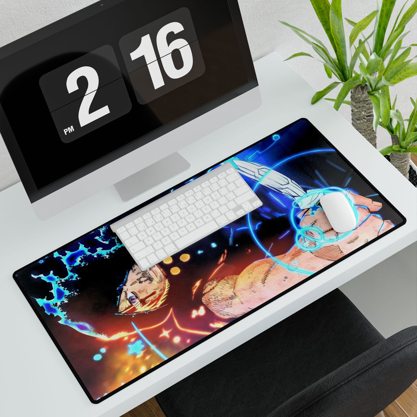 Arthur Boyle Desk Mat - Fire Force Anime Keyboard Pad, Knight King Gaming Mat, Manga Desk Accessory, Otaku Gift