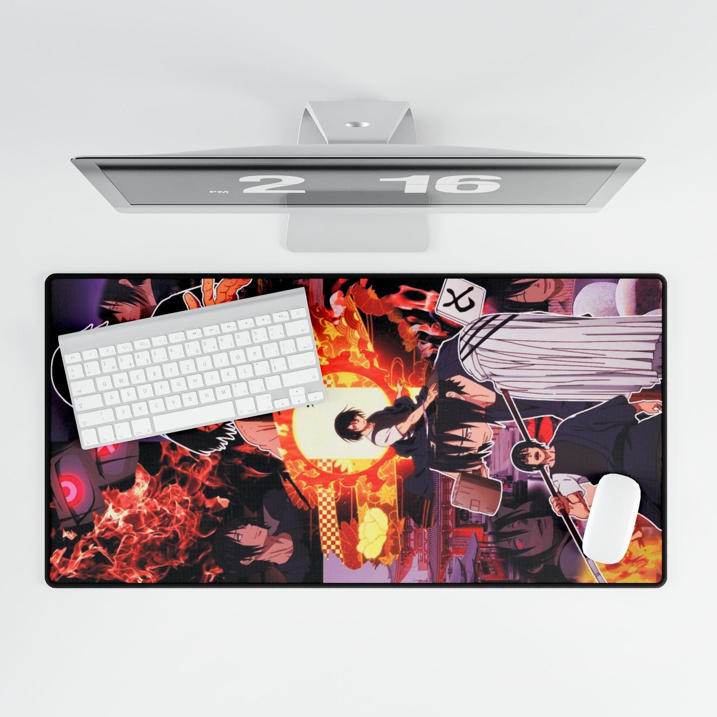 Benimaru Shinmon Desk Mat - Fire Force Anime Keyboard Pad, Strongest Fire Soldier Desk Mat, Manga Gaming Accessory, Otaku Gift, Fire Force