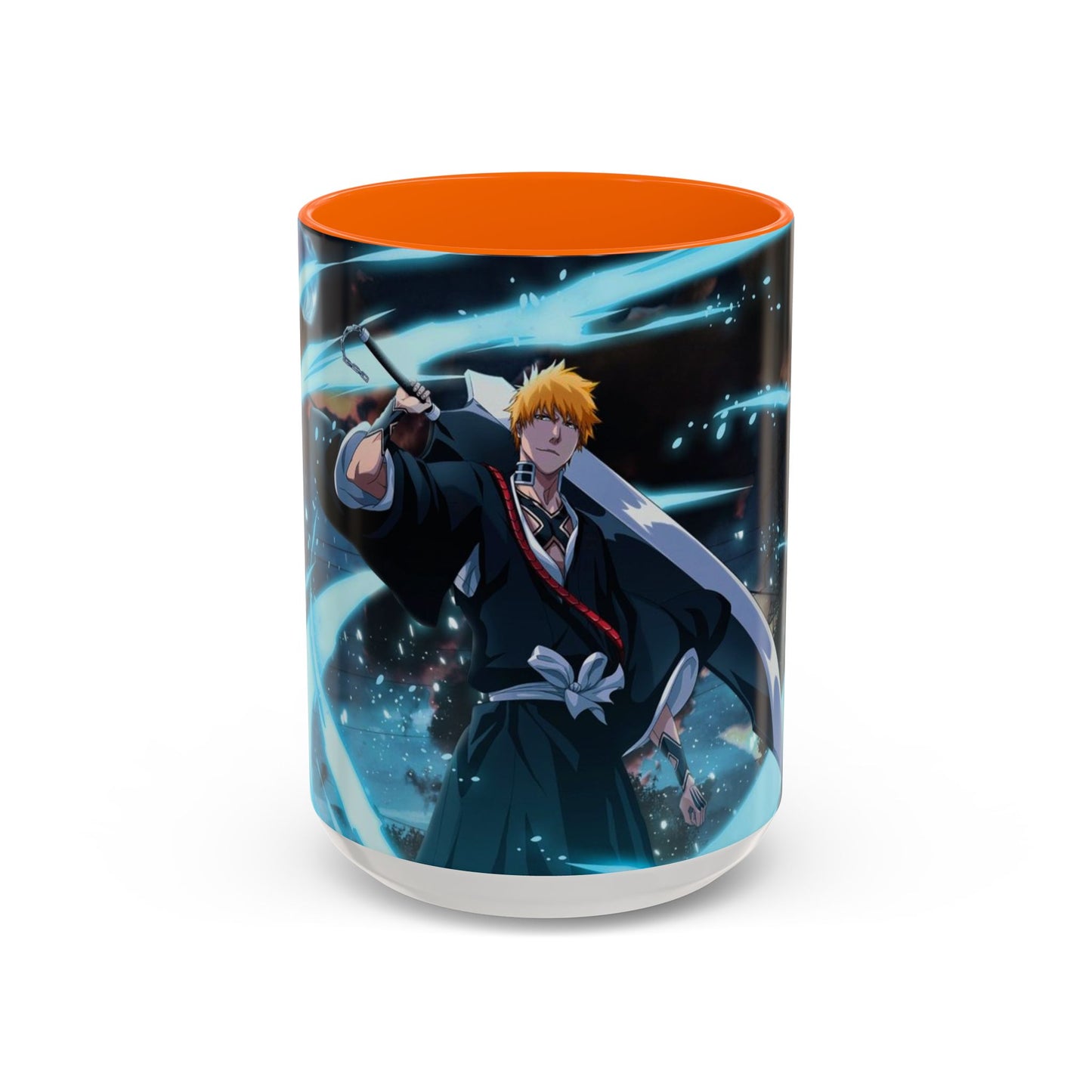 Ichigo, Kurosaki, Accent, Coffee, Mug, (11, 15oz),  Bleach, anime, manga, shonen, soul, reaper, rukia, kuchiki, bankai, kenpachi, yoruichi