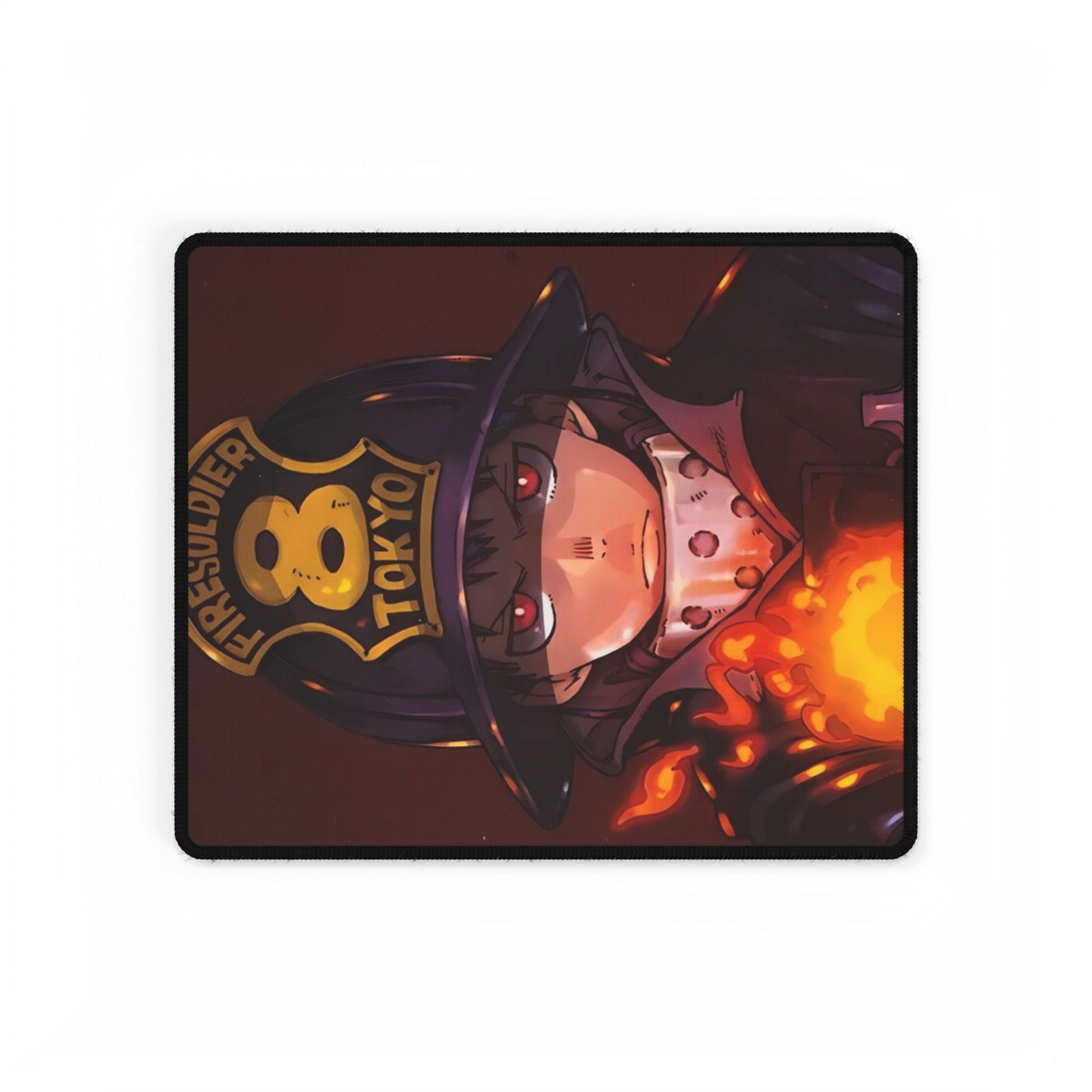 Shinra Kusakabe Desk Mat - Fire Force Anime Keyboard Pad, Company 8 Desk Mat, Manga Gaming Accessory, Otaku Gift