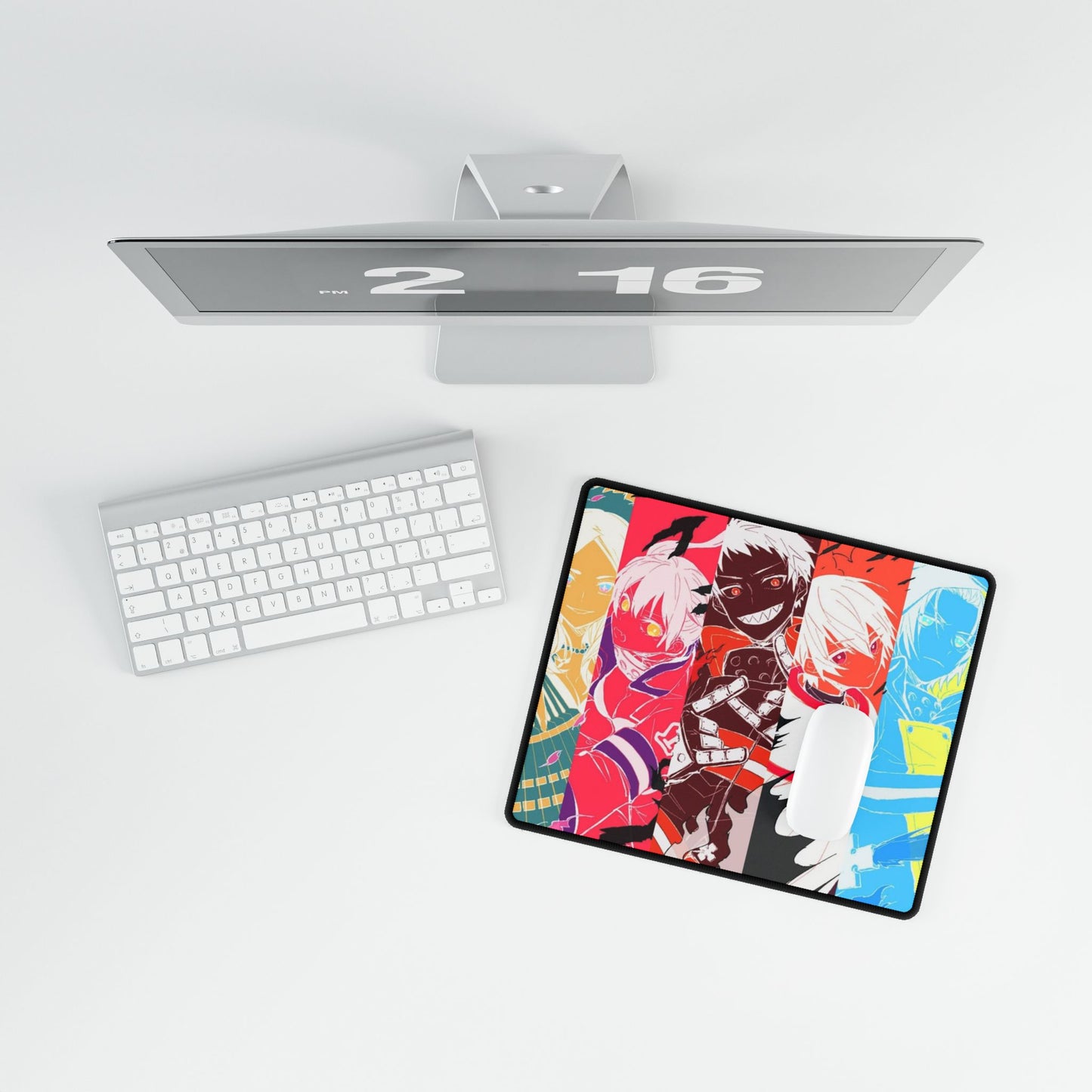 Fire Force Character Layer Desk Mat - Anime Keyboard Pad, Vibrant Manga Desk Mat, Otaku Gaming Accessory, Colorful Fire Force