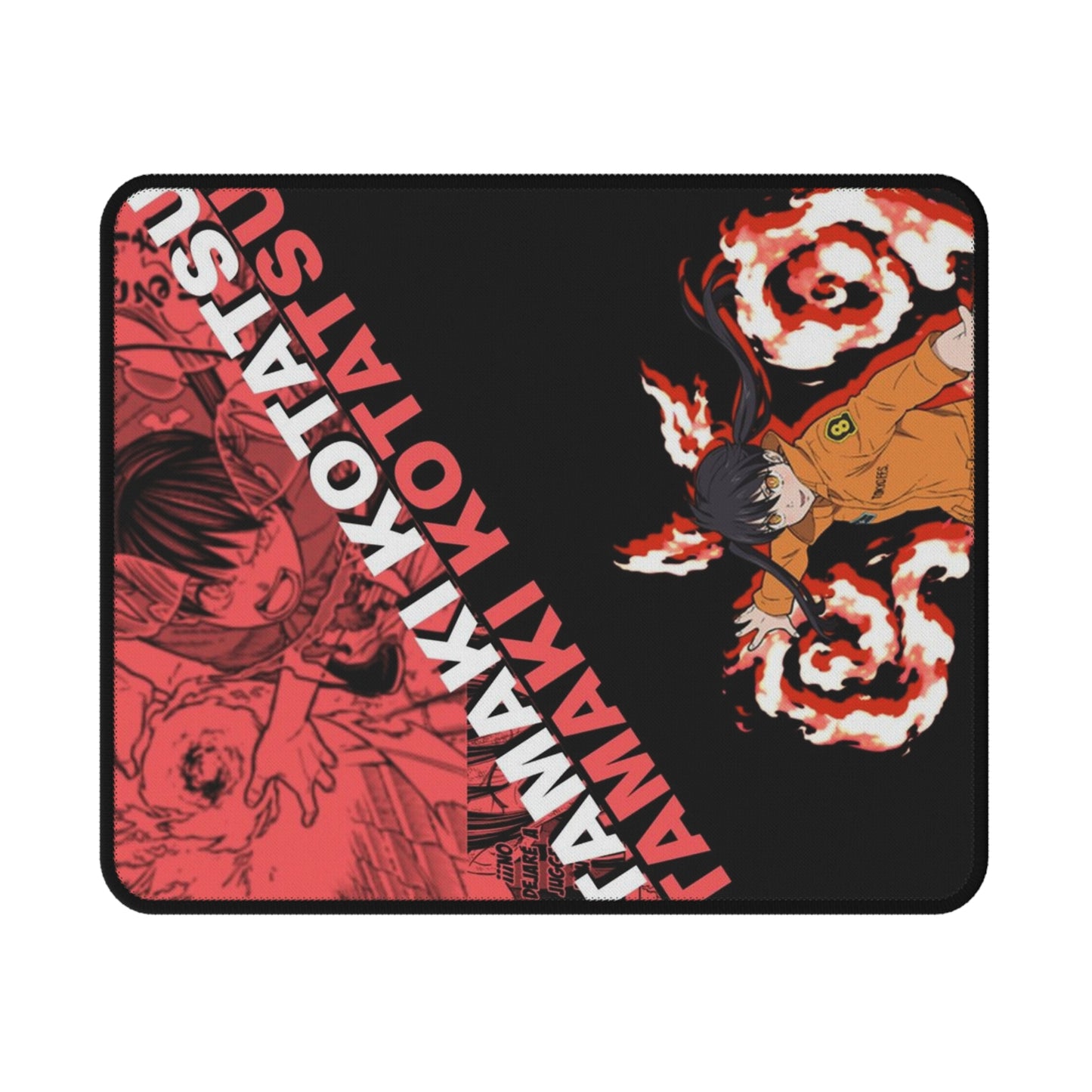 Tamaki Kotatsu Gaming Mouse Pad - Fire Force Non-Slip Mat, Anime Character Desk Pad, Manga Gaming Accessory, Otaku Gift