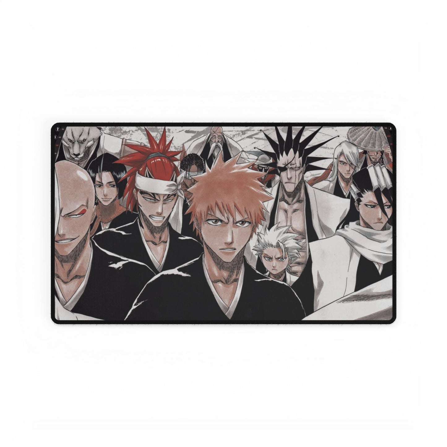 Bleach, Desk Mats, Anime, shonen, literally me, big 3, ichigo, toshiro, biyakuya, kenpachi, renji, accessories, gifts, merch