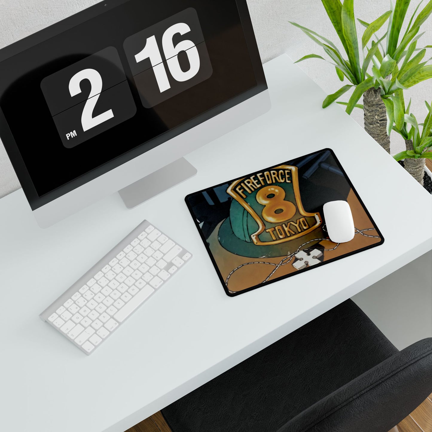 Fire force 8 Tokyo, Desk, Mat,  Anime Gaming Mat - Extended Size - Emblem Design - Manga Fan Gift