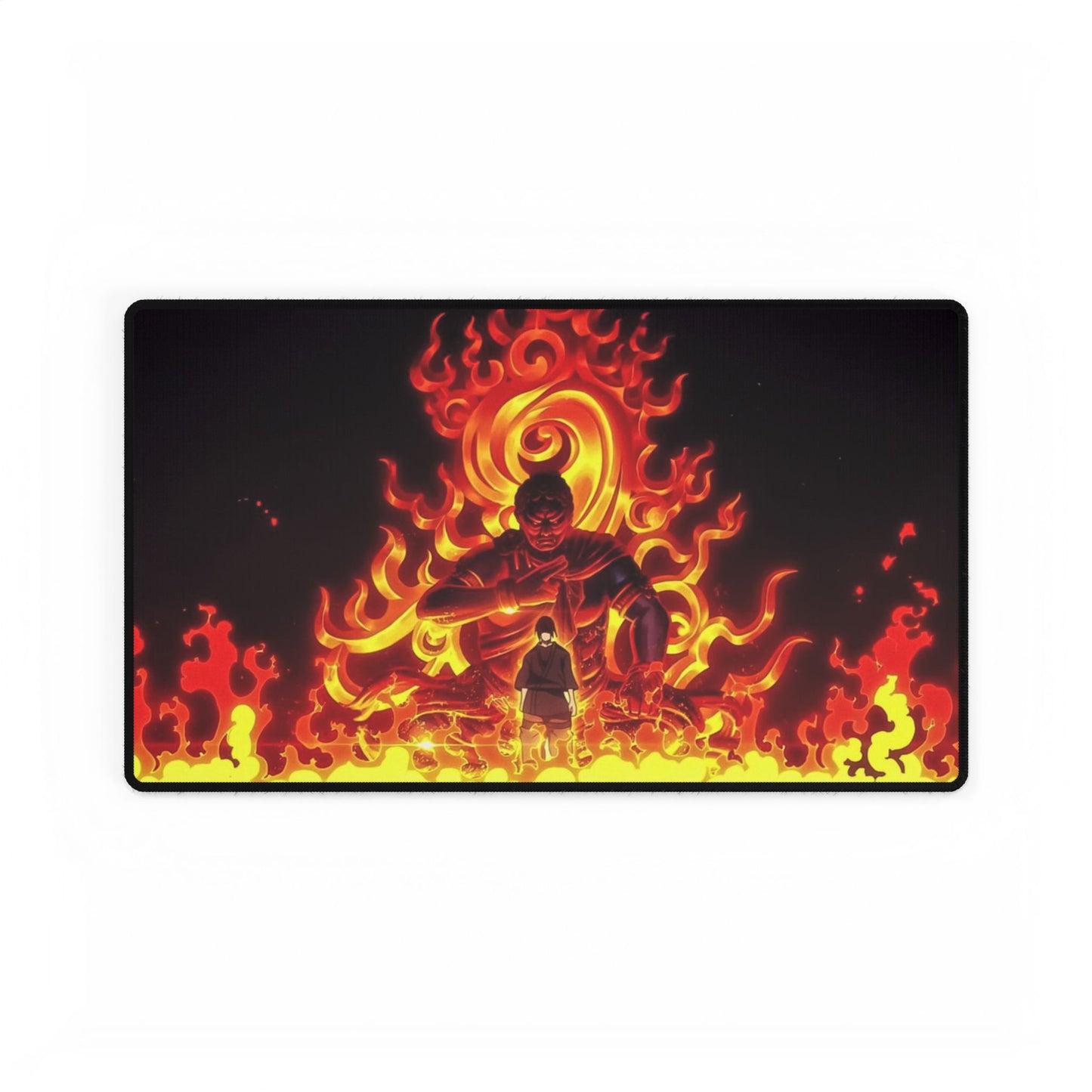 Fire Force Benimaru Shinmon Desk Mat - Anime Gaming Pad, Manga Keyboard Mat, Otaku Gift, Fire God Design