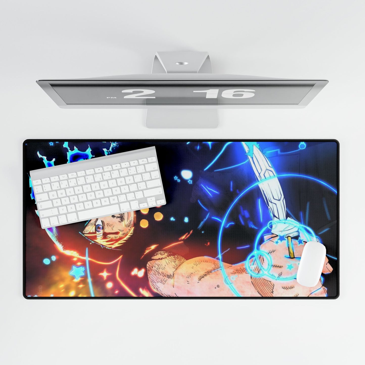 Arthur Boyle Desk Mat - Fire Force Anime Keyboard Pad, Knight King Gaming Mat, Manga Desk Accessory, Otaku Gift