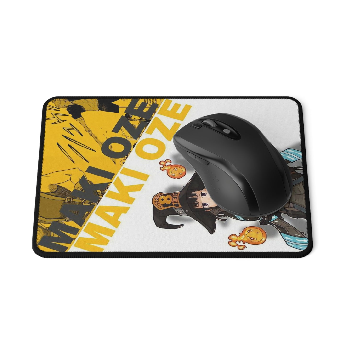 Maki Oze Gaming Mouse Pad - Fire Force Non-Slip Mat, Anime Character Desk Pad, Manga Gaming Accessory, Otaku Gift