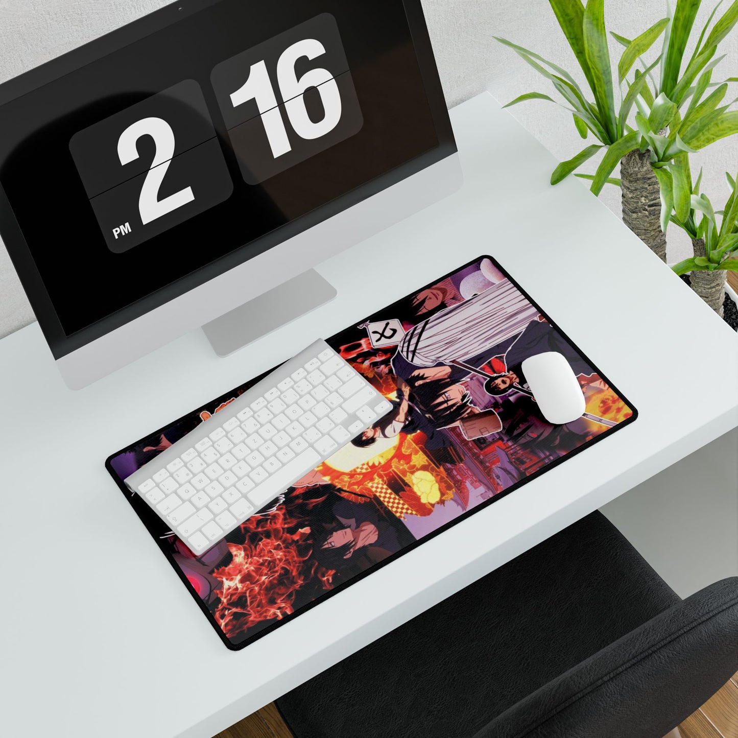 Benimaru Shinmon Desk Mat - Fire Force Anime Keyboard Pad, Strongest Fire Soldier Desk Mat, Manga Gaming Accessory, Otaku Gift, Fire Force