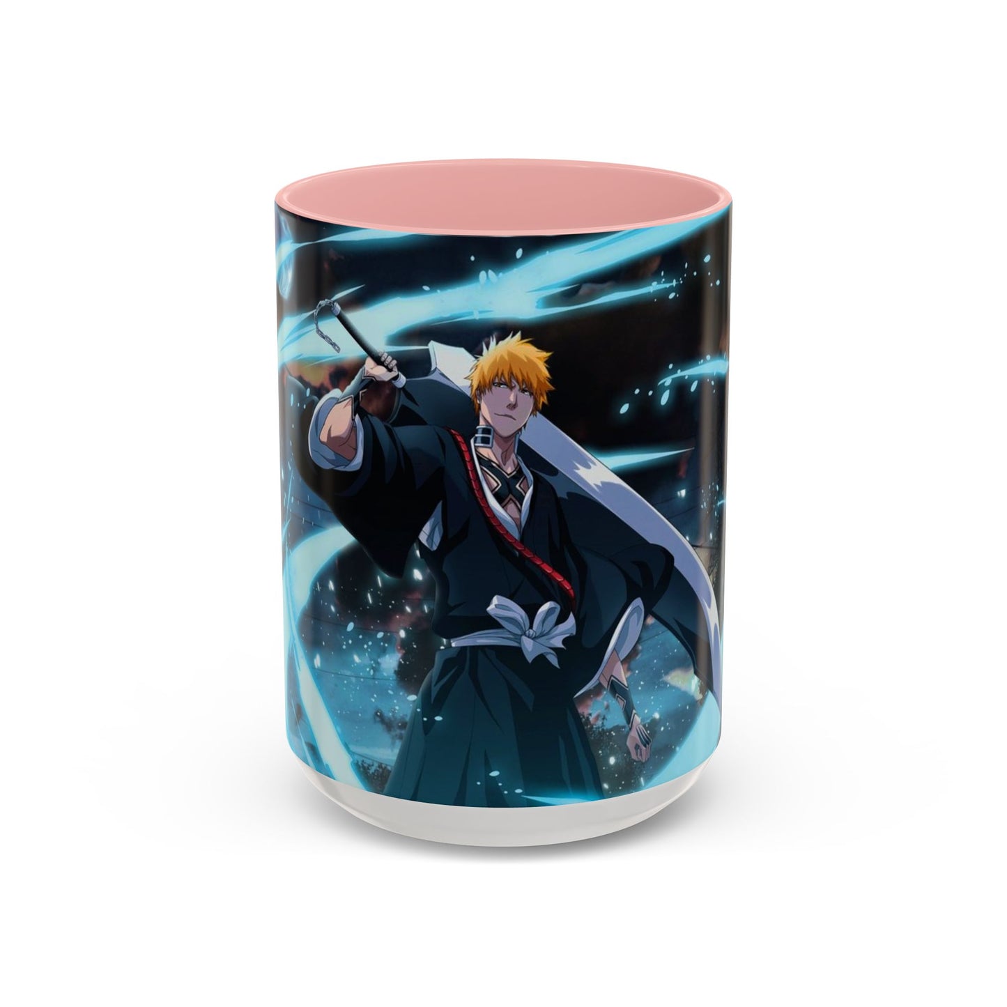 Ichigo, Kurosaki, Accent, Coffee, Mug, (11, 15oz),  Bleach, anime, manga, shonen, soul, reaper, rukia, kuchiki, bankai, kenpachi, yoruichi