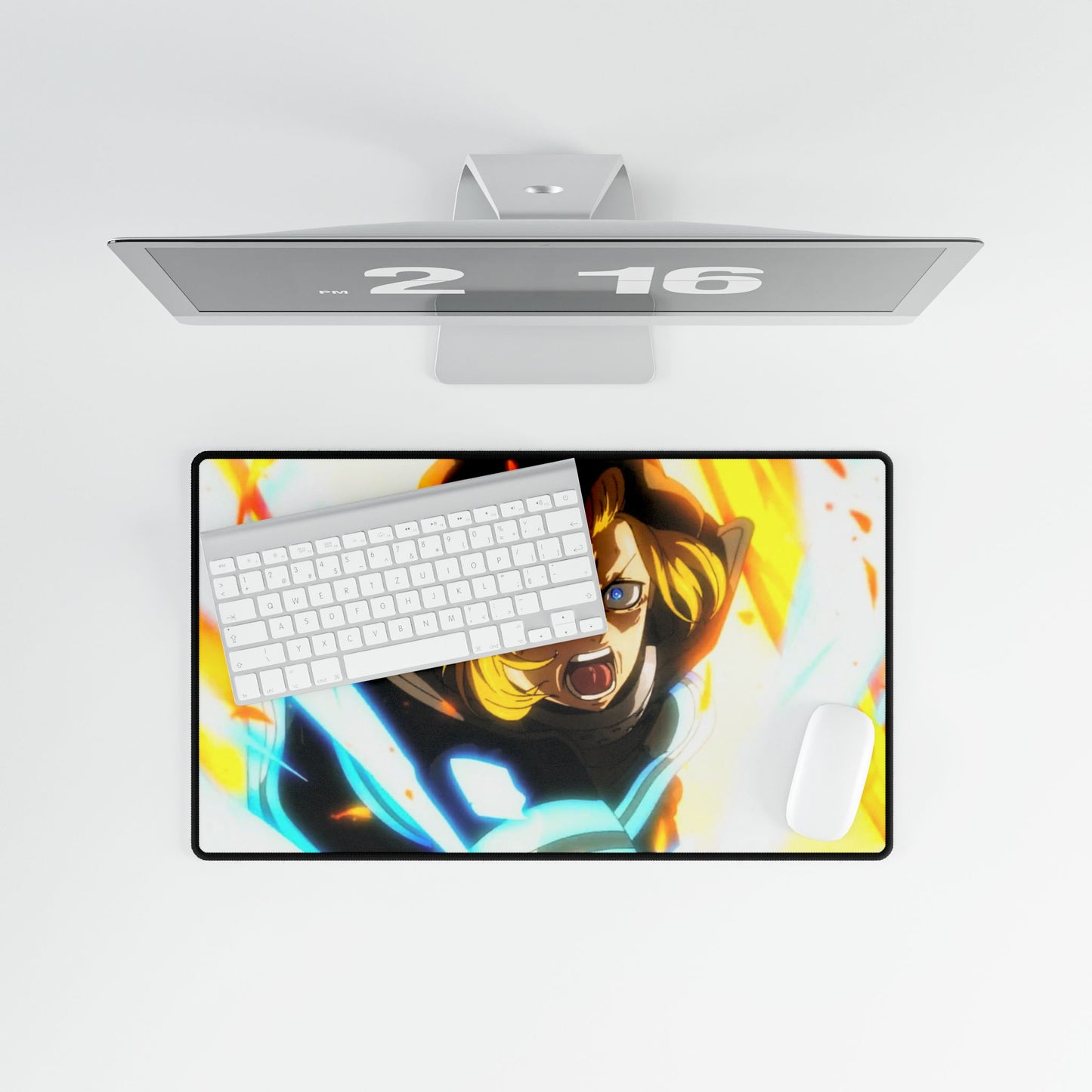 Arthur Boyle "Excalibur" Desk Mat - Fire Force Anime Keyboard Pad, Knight King Gaming Mat, Manga Desk Decor, Otaku Gift