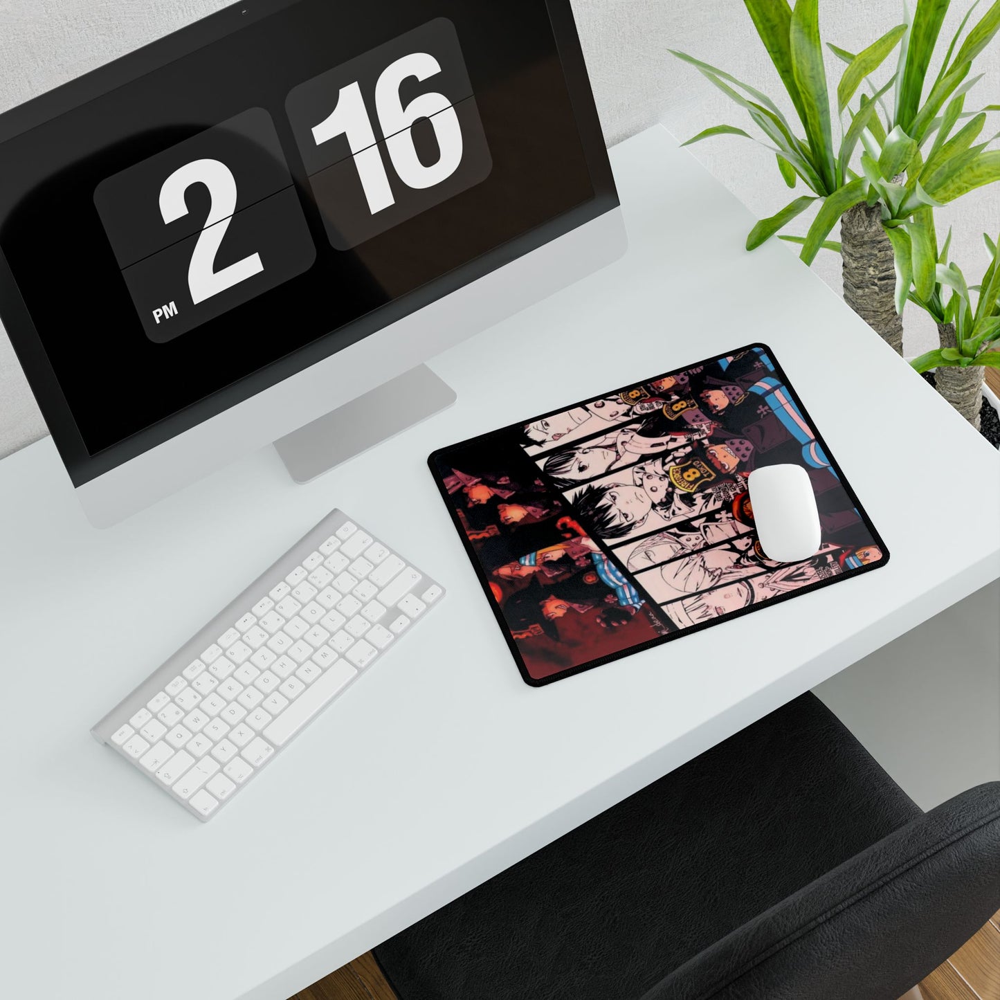 Fire Force Company 8 Desk Mat - Anime Team Keyboard Pad, Manga Gaming Accessory, Otaku Gift