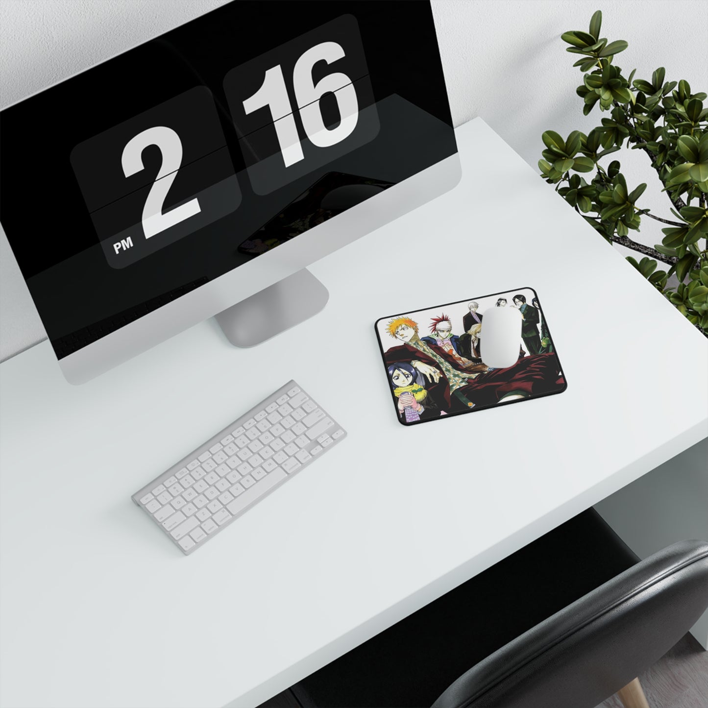 Bleach Gaming Mouse Pad, Anime Non-Slip Mouse Mat, Ichigo Rukia Gin, Soul Reaper Hollow Design