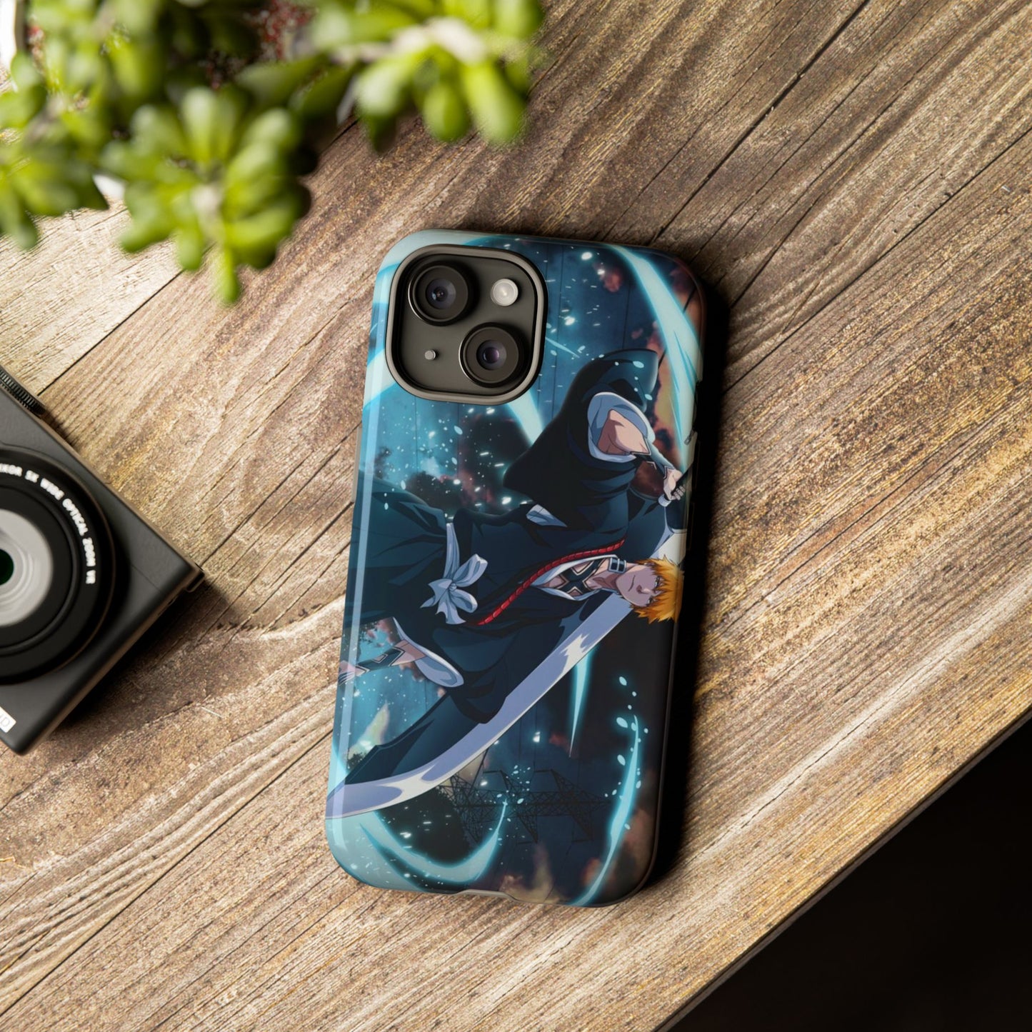 Ichigo, Kurosaki, Tough, Phone, Cases, Bleach, anime, manga, shonen, substitute, soul, reaper, society, rukia, kuchiki, bankai, 