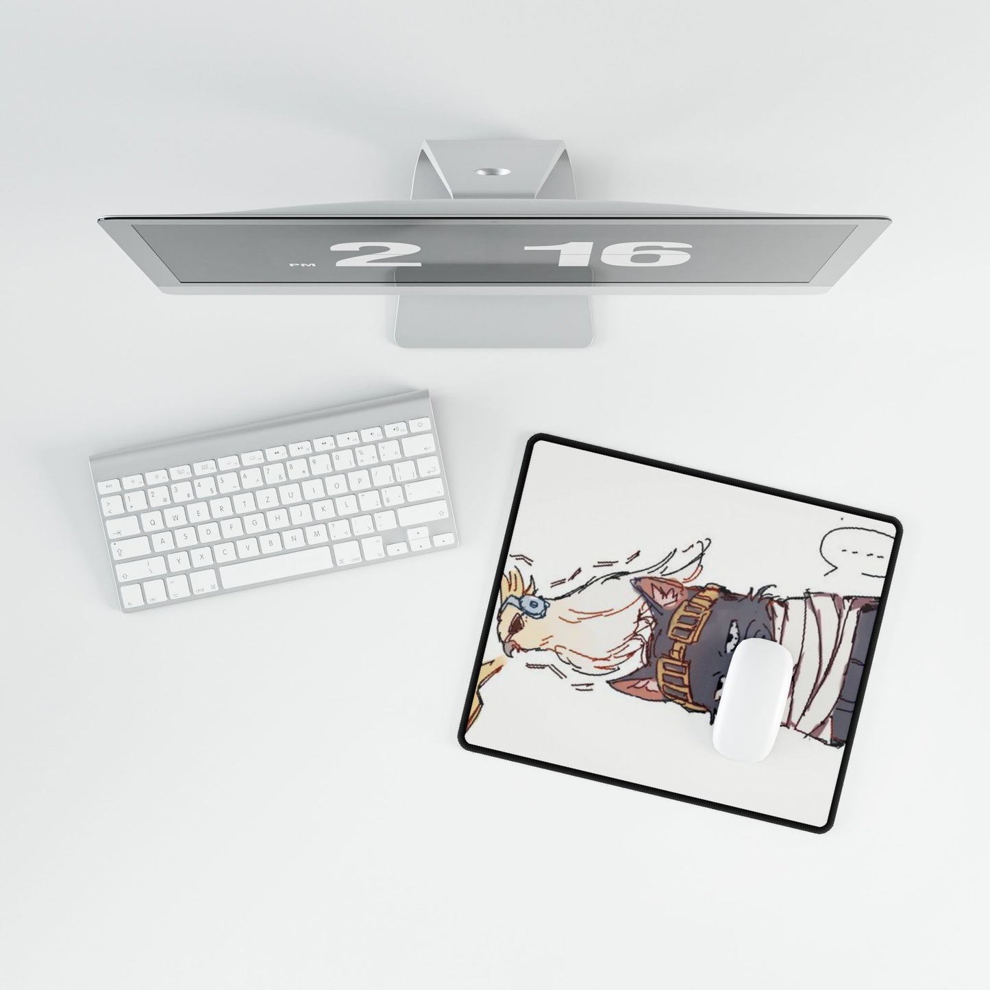 Eraser, Head, Present, Mic, Desk Mats, shonen, anime, manga, Shota, Aizawa, pets, cat, deku, kurogiri, all, might, mha, bakugo