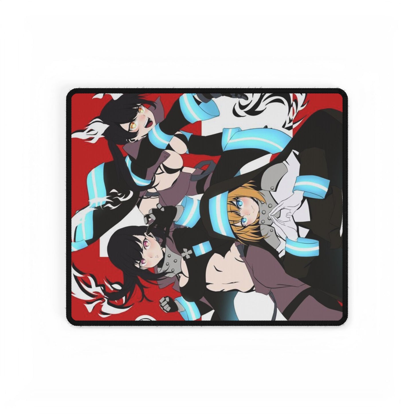 Fire Force Waifu Desk Mat - Maki, Tamaki, Hibana Anime Keyboard Pad, Manga Desk Mat, Otaku Gaming Accessory