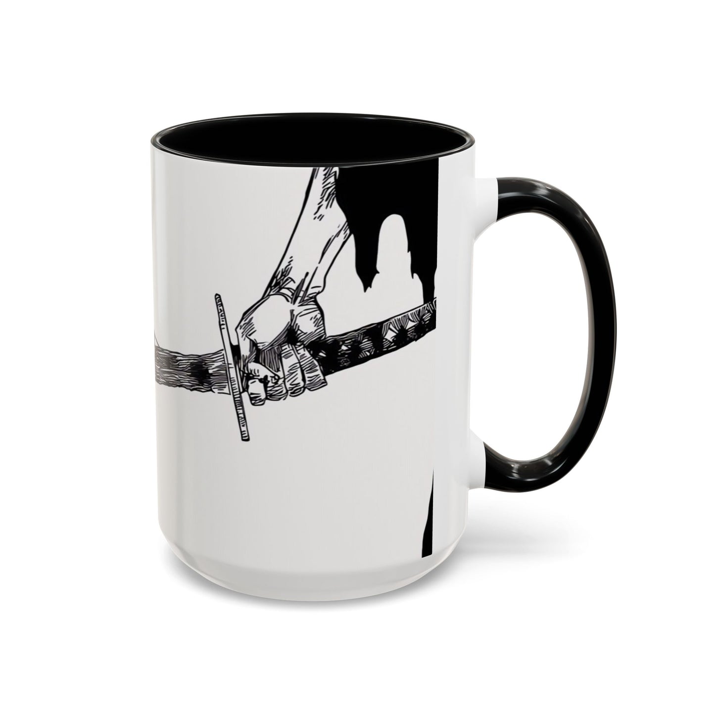 Bankai, Accent, Coffee, Mug, (11, 15oz), bleach, yamamoto, old man, head captain, fire, sword, katana, anime, shonen, manga, 