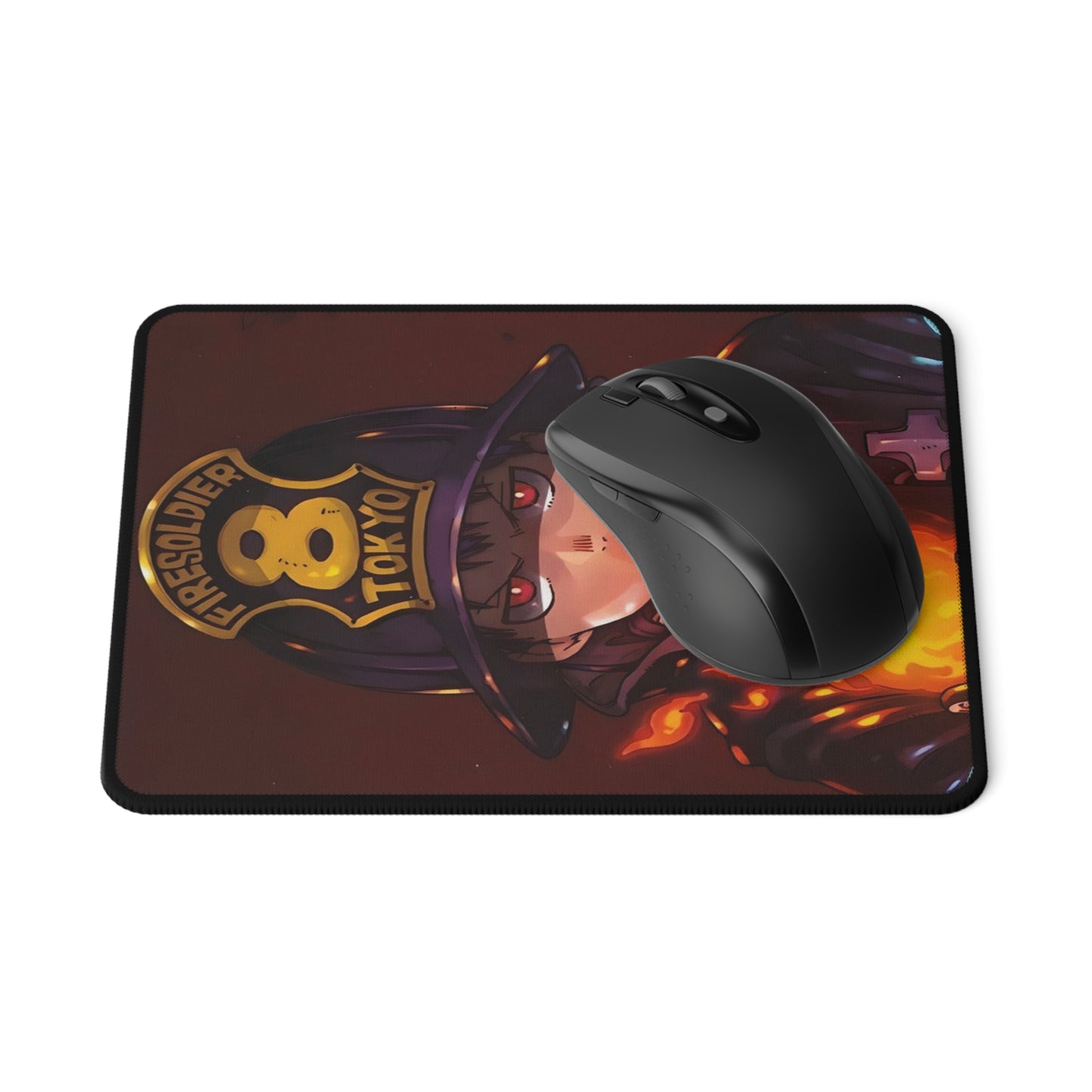 Shinra Kusakabe Gaming Mouse Pad - Fire Force Non-Slip Mat, Anime Fire Soldier Desk Pad, Manga Gaming Accessory, Otaku Gift