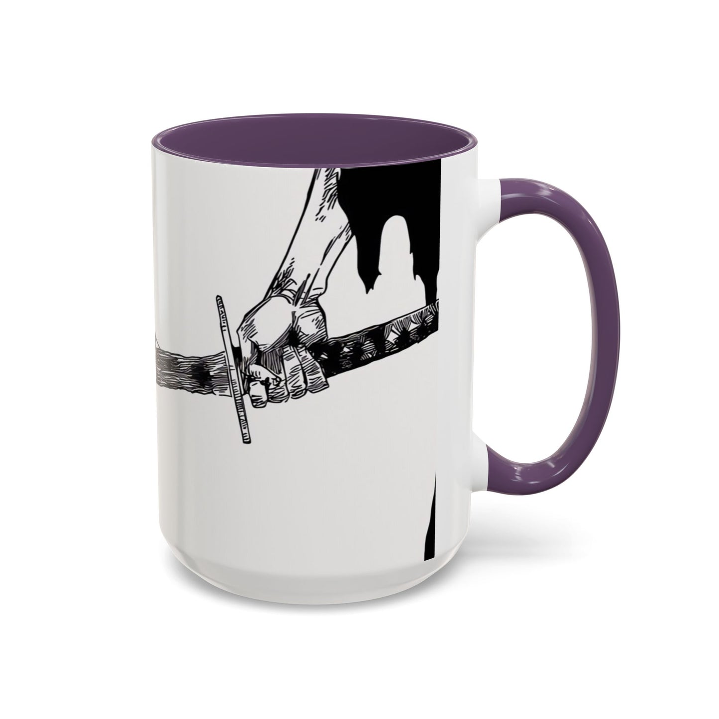 Bankai, Accent, Coffee, Mug, (11, 15oz), bleach, yamamoto, old man, head captain, fire, sword, katana, anime, shonen, manga, 