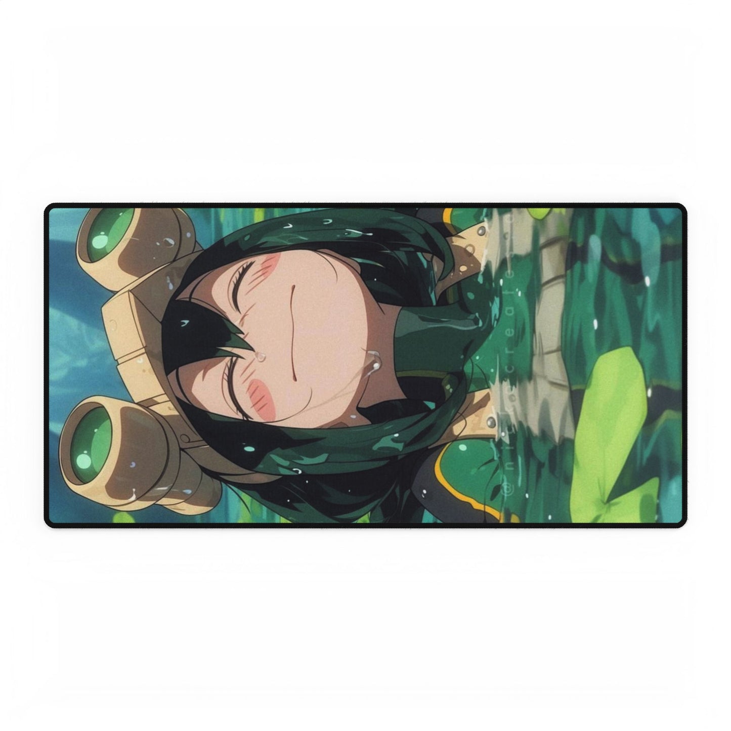 Anime Desk Mats, My Hero Academia Tsuyu Asui Urauraka All Might Deku Bakugo Todoroki Class 1A Frog, Gaming Mouse Pad, Keyboard Mat, Office