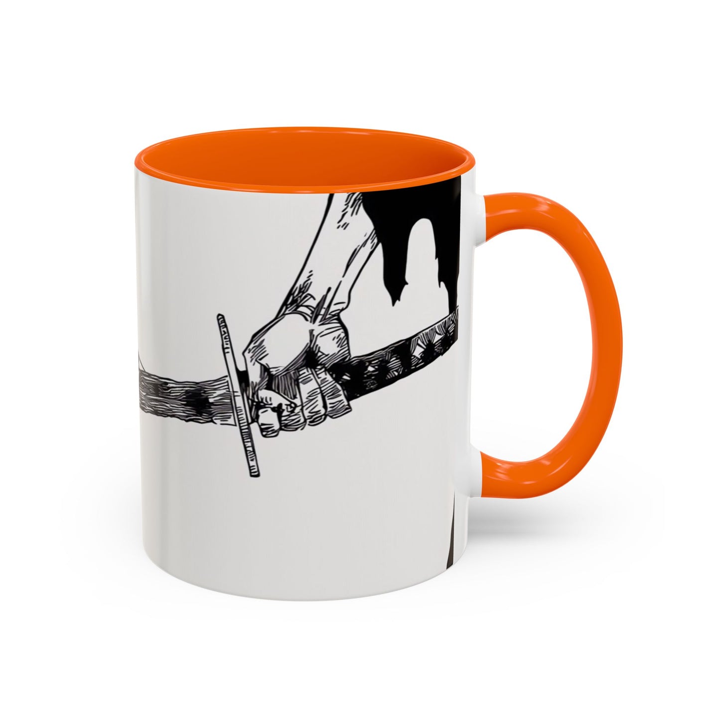 Bankai, Accent, Coffee, Mug, (11, 15oz), bleach, yamamoto, old man, head captain, fire, sword, katana, anime, shonen, manga, 