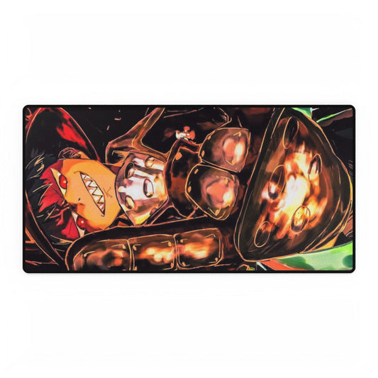 Shinra Kusakabe Desk Mat - Fire Force Anime Keyboard Pad, Demon Smile Desk Mat, Manga Gaming Accessory, Otaku Gift